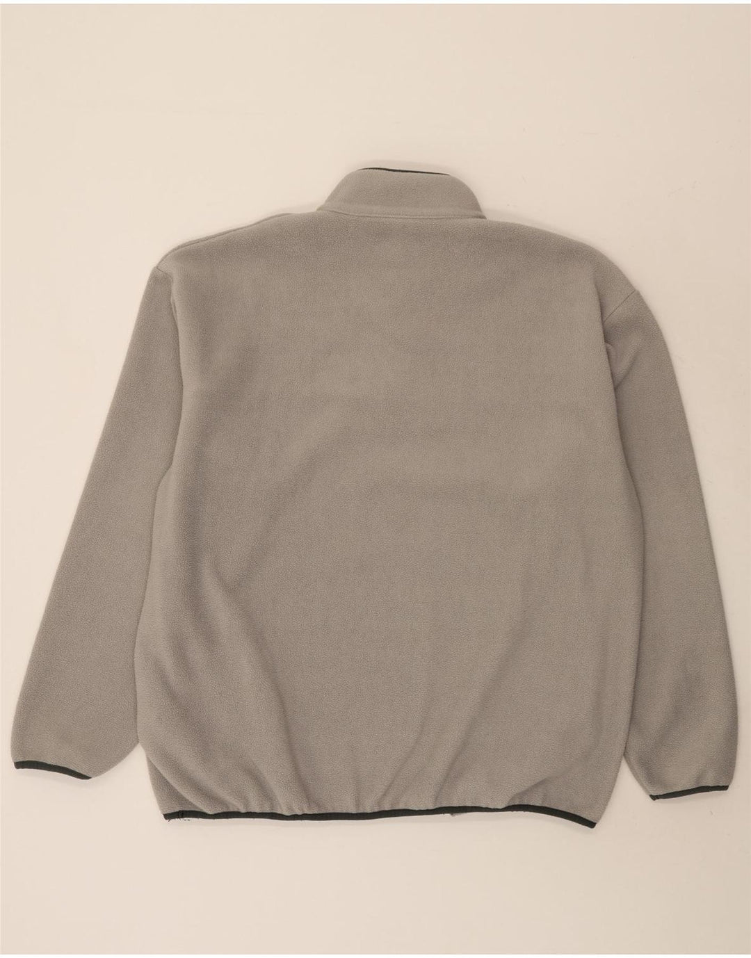 Champion Herren-Fleecepullover mit Knopfkragen, Größe L, Grau, Polyester