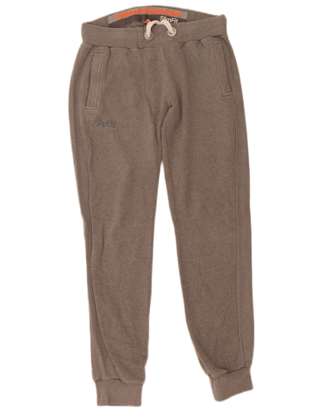 Superdry Damen-Trainingshose, Jogginghose, UK 14, mittelgrau meliert