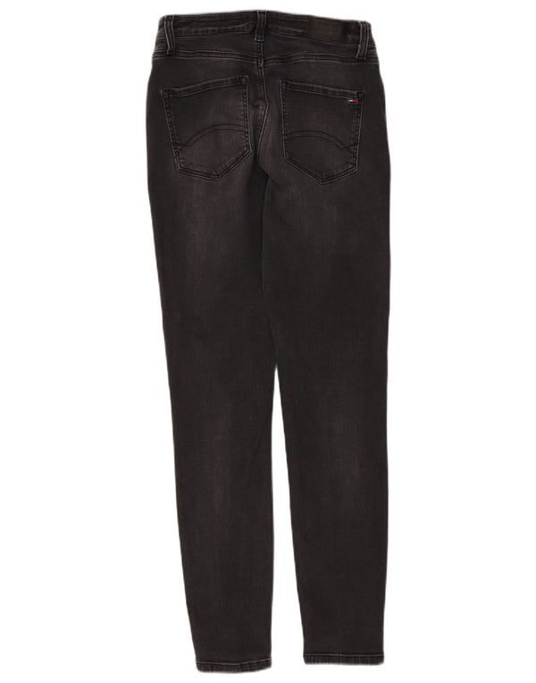 Tommy Hilfiger Damen Santana High Rise Skinny Jeans W28 L30 Schwarz Baumwolle