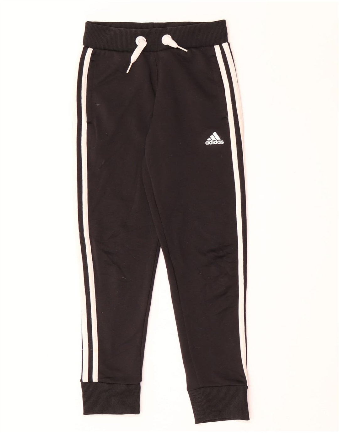Adidas Jungen-Trainingshose, Jogginghose, 7–8 Jahre, schwarzes Polyester