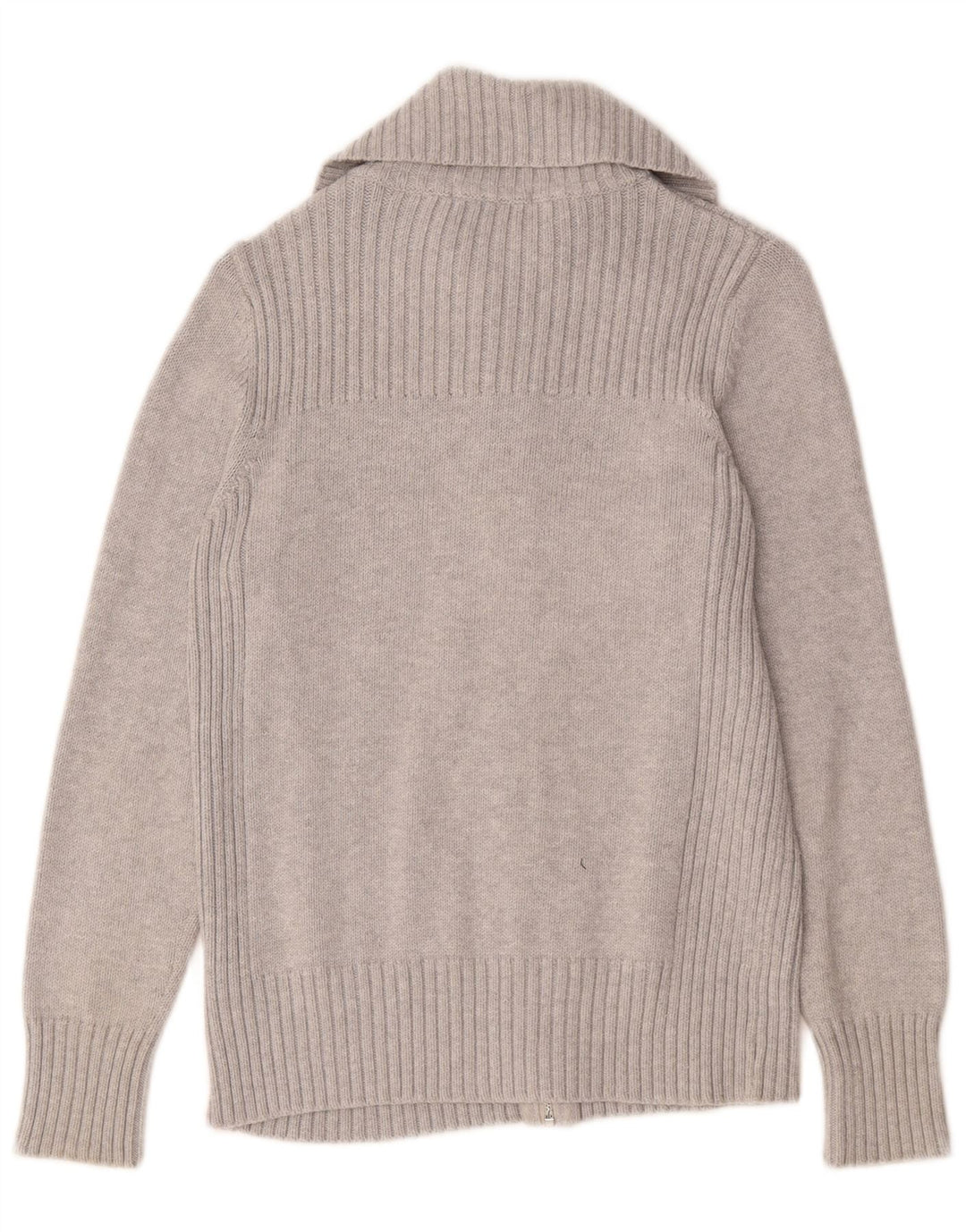 Marks & Spencer Damen-Cardigan-Pullover UK 14 Große graue Baumwolle