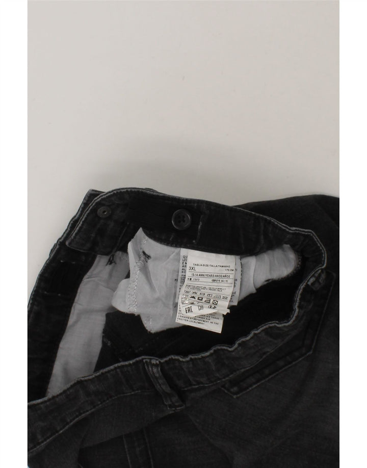 BENETTON Boys Denim Shorts 13-14 Years 3XL  Grey Cotton Vintage Benetton and Second-Hand Benetton from Messina Hembry 
