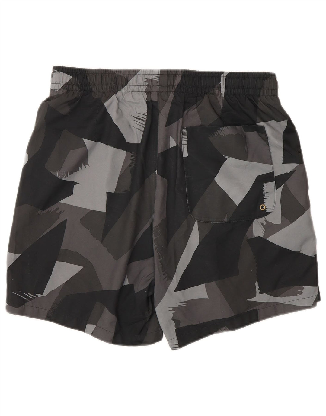 Nike Herren-Badeshorts, klein, graues geometrisches Polyester