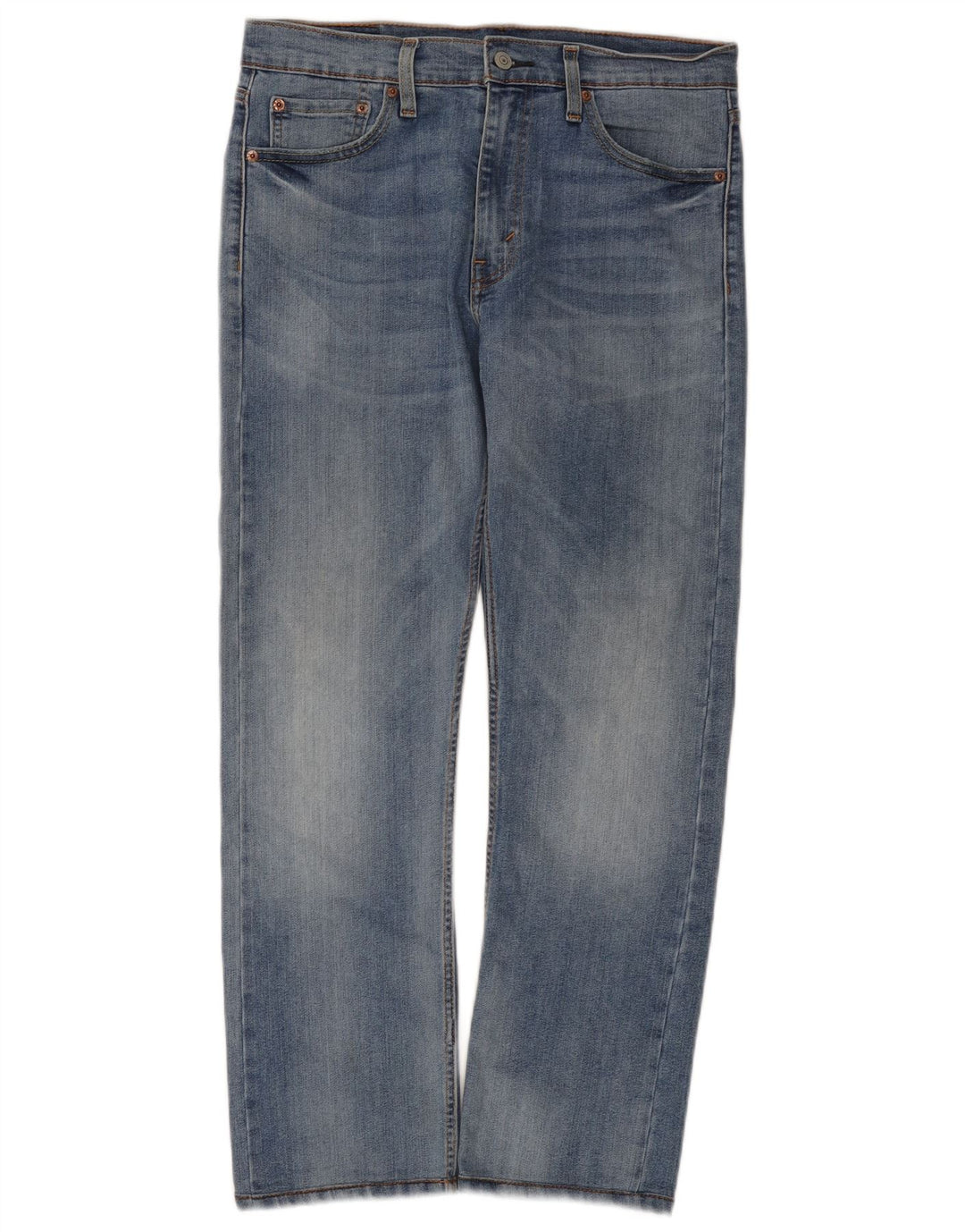 Levi's Herren 513 Straight Jeans W32 L28 Blaue Baumwolle