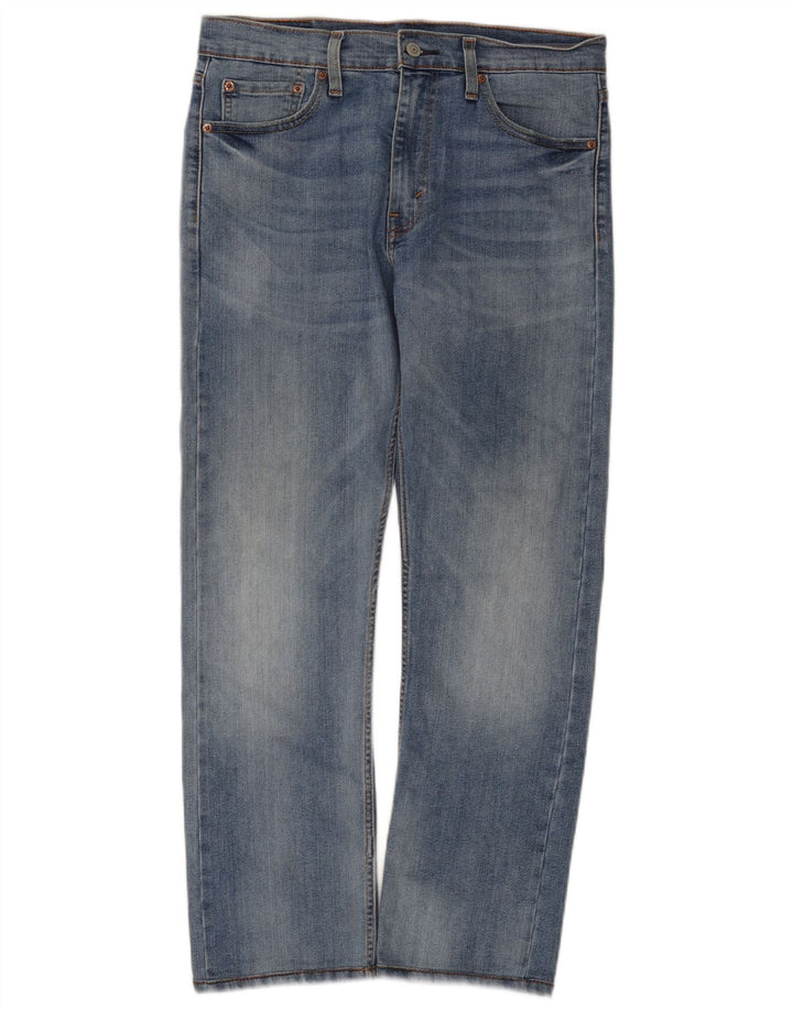 Levi's Herren 513 Straight Jeans W32 L28 Blaue Baumwolle