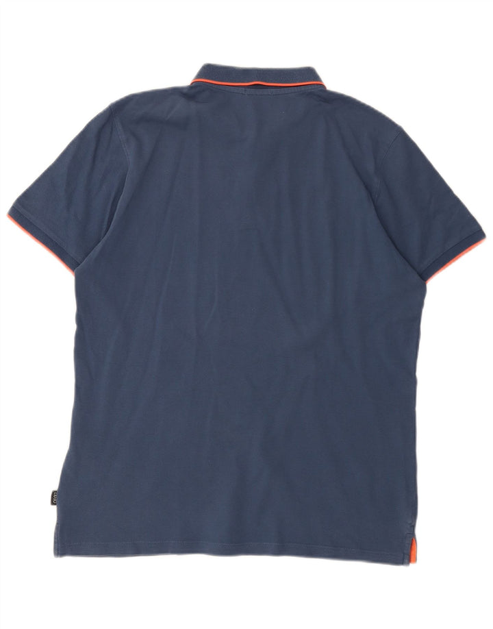 Liu Jo Herren-Poloshirt, groß, marineblau, Baumwolle