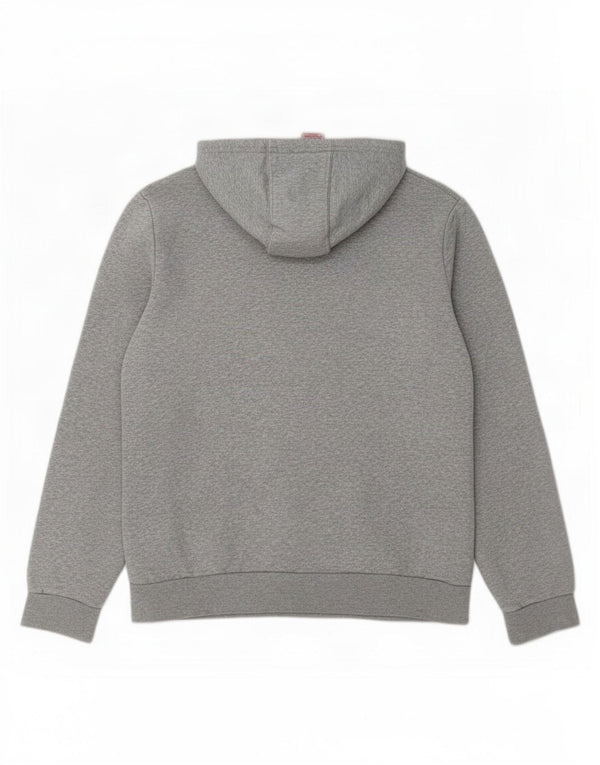 Adidas Kapuzenpullover für Jungen, 14–15 Jahre, grau gefleckte Baumwolle