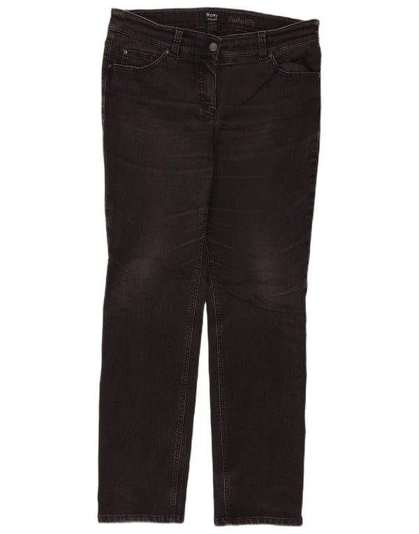 Roxy Damen Slim Jeans UK 18 XL W32 L30 Schwarze Baumwolle