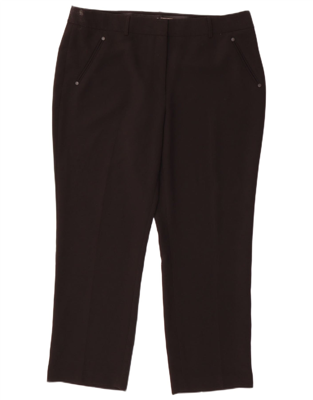 KARL LAGERFELD Damen Gerade Freizeithose W36 L28 Schwarz Polyester