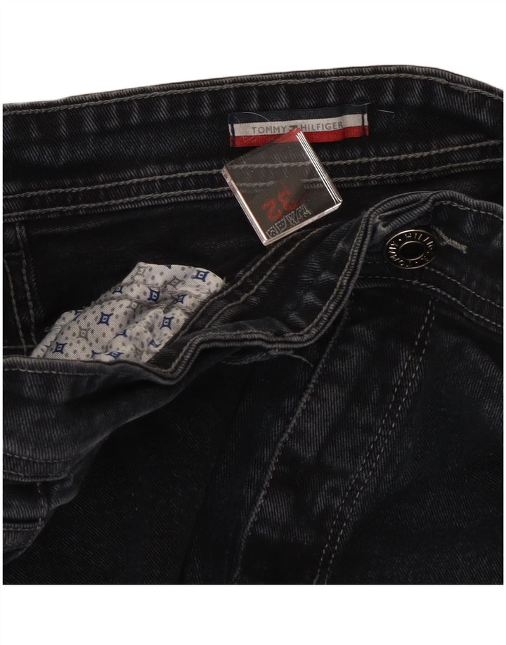 Tommy Hilfiger Herren Straight Jeans W32 L27 Schwarz