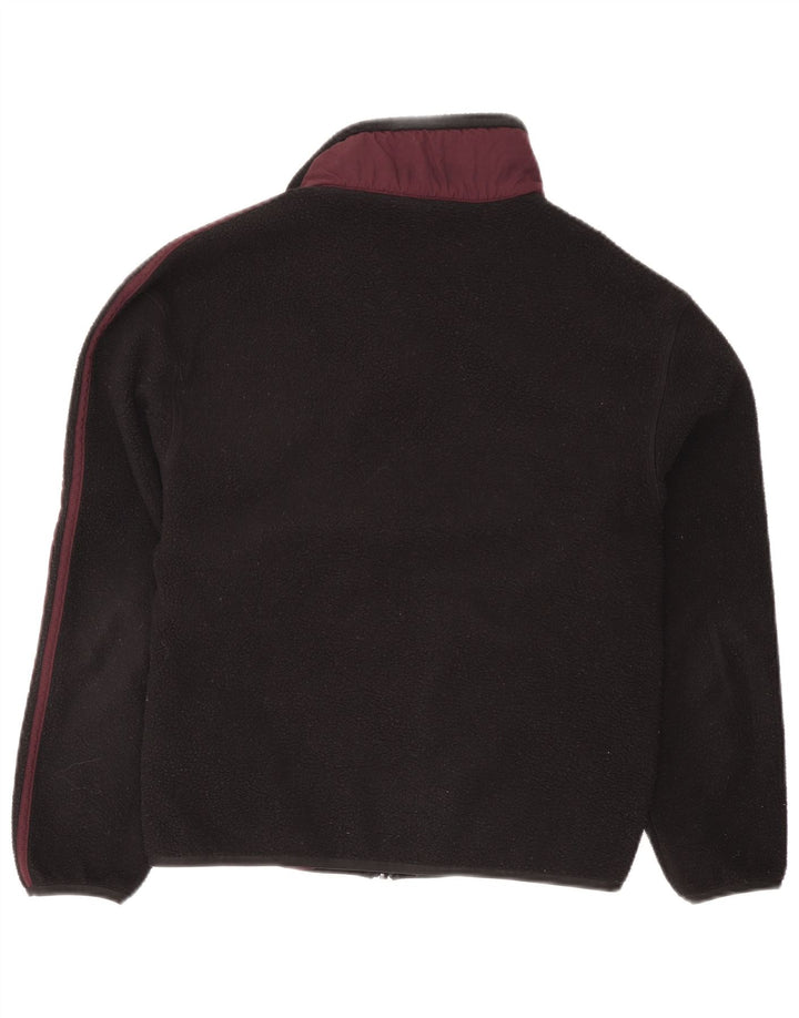 Adidas Herren Fleecejacke UK 36 Small Schwarz Colourblock Polyester