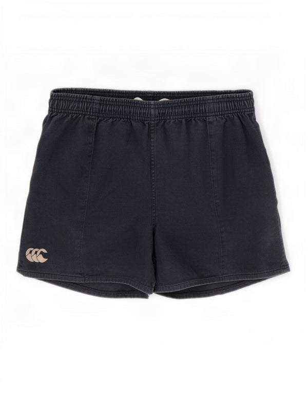 Canterbury Mens Casual Shorts UK 38 Medium W32 Navy Blue Cotton