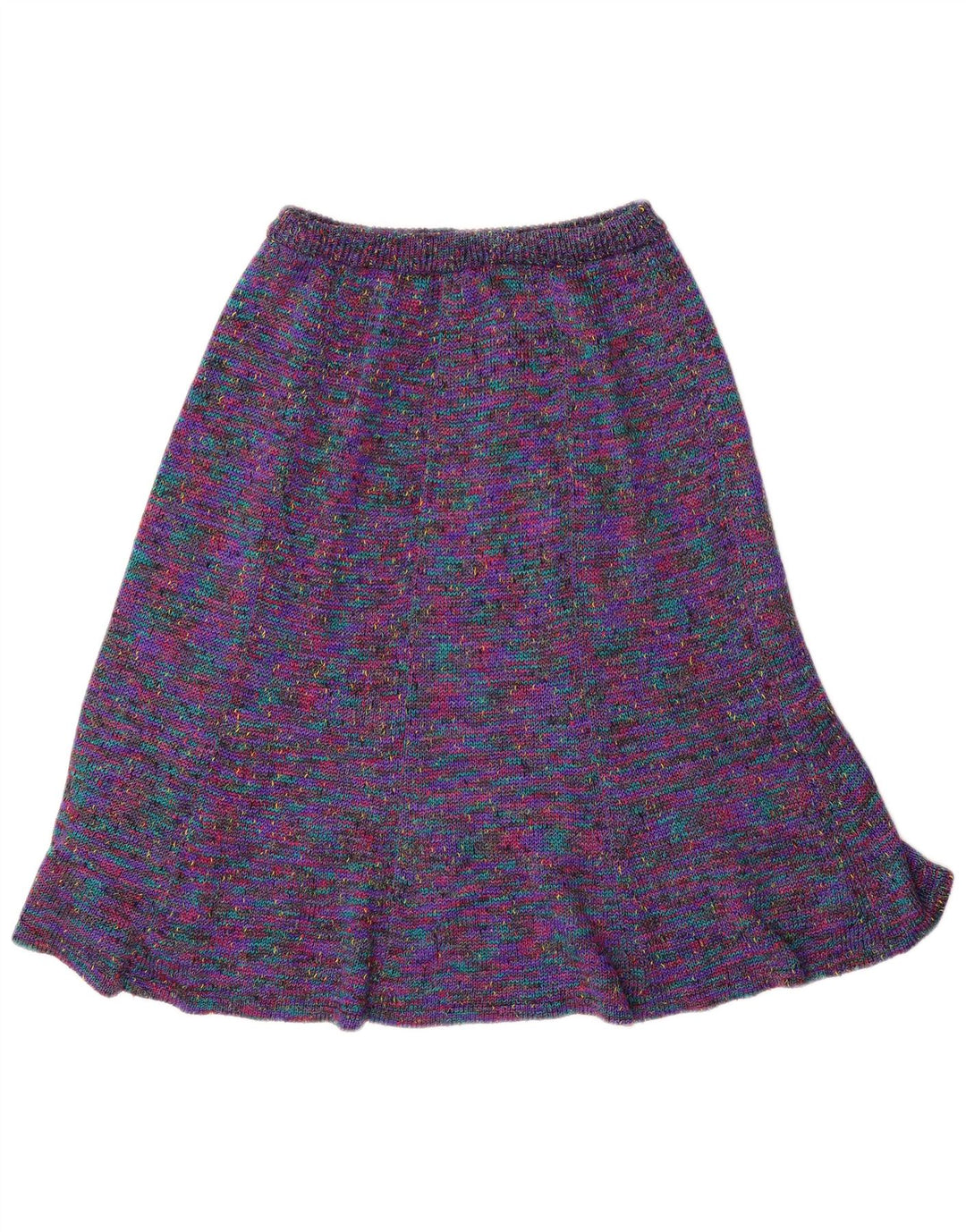 Vintage Damen A-Linienrock Medium W32 Bunt gefleckt