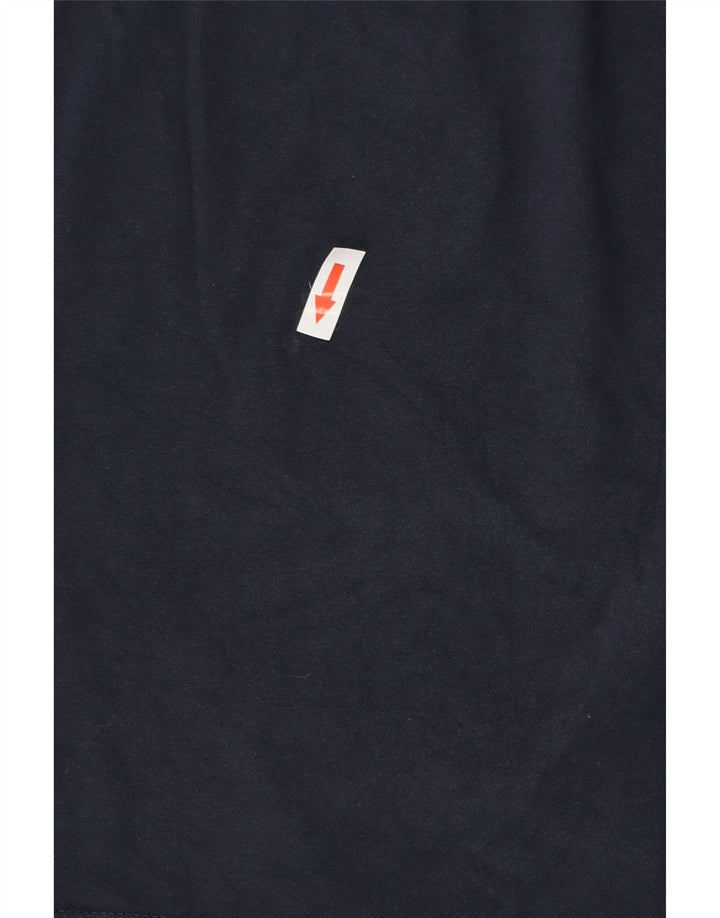 Jack & Jones Herren-T-Shirt mit normaler Passform und Grafik, mittelmarineblaue Baumwolle