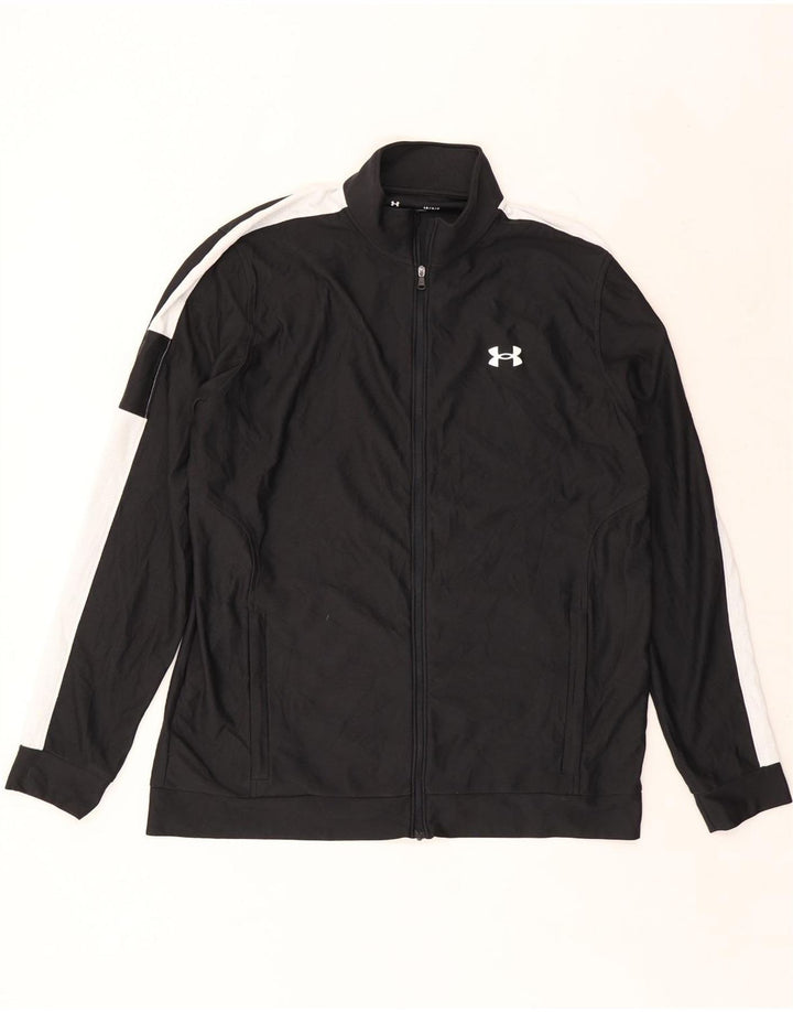 Under Armour Herren-Trainingsanzug-Oberteil, Jacke, Größe L, Schwarz, Farbblock