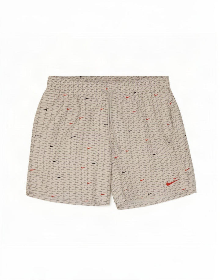 Nike Herren-Sportshorts mit Grafik, mittelweißes Polyester