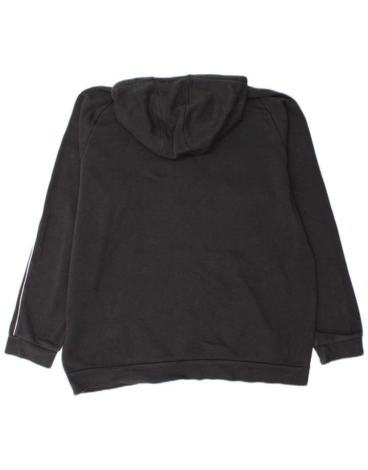 ADIDAS Herren Kapuzenpullover 2XL Schwarz Baumwolle