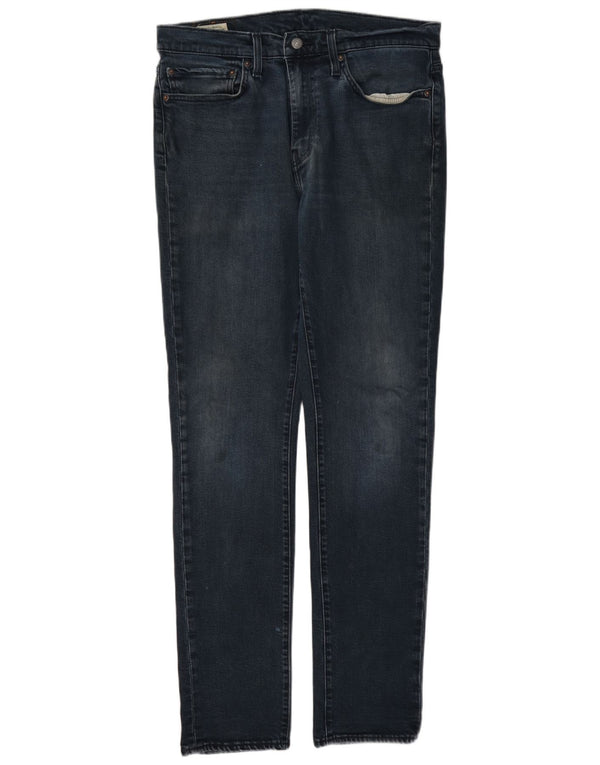 Levi's Herren Slim Jeans W34 L34 Marineblaue Baumwolle