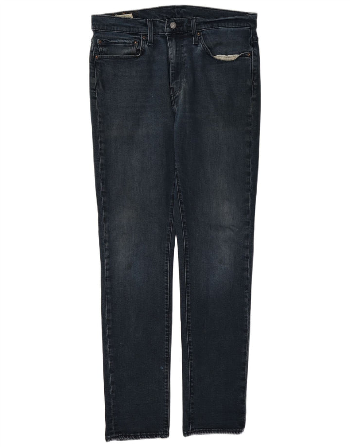 Levi's Herren Slim Jeans W34 L34 Marineblaue Baumwolle