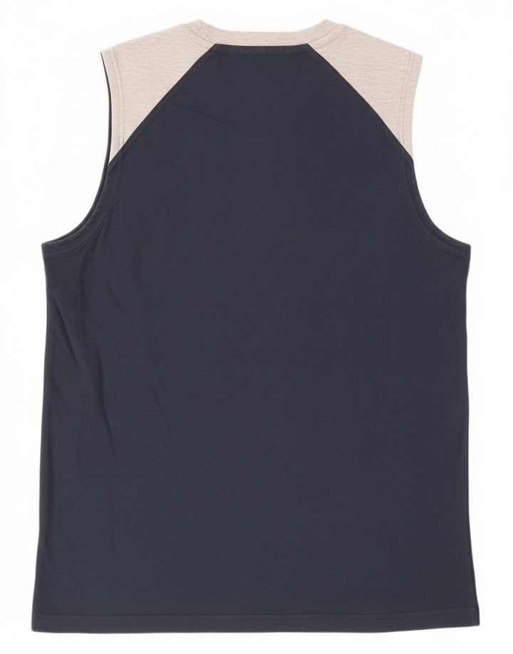 Champion Herren-Unterhemd mit Grafik, groß, marineblau, Colourblock-Baumwolle