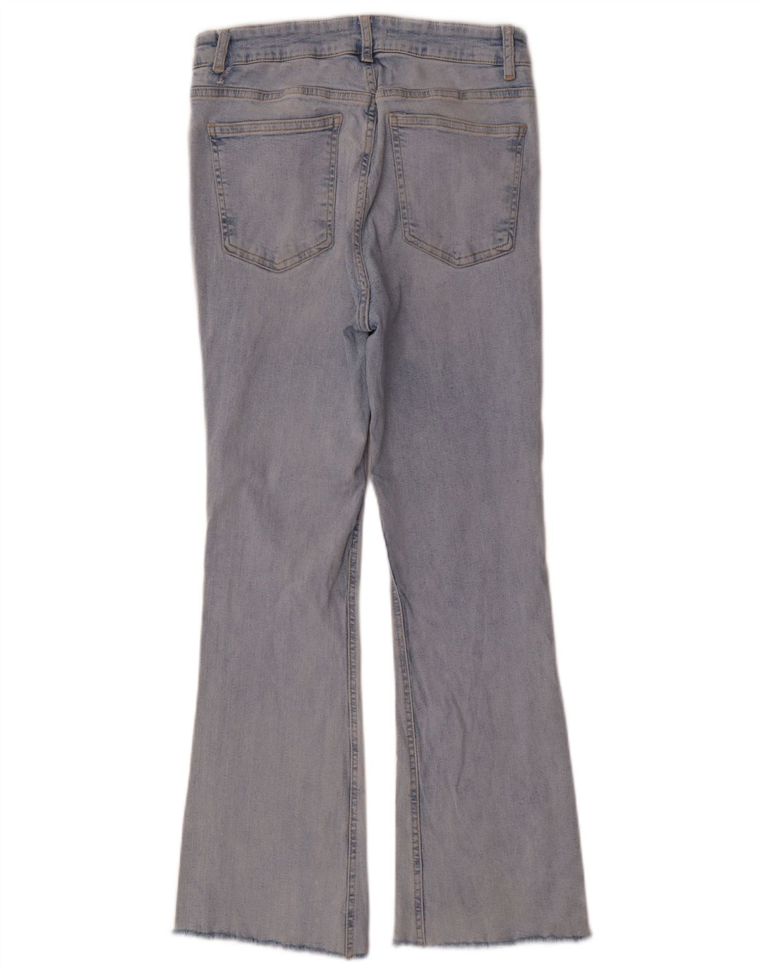 Zara Damen Schlagjeans EU 42 Large W32 L27 Blaue Baumwolle