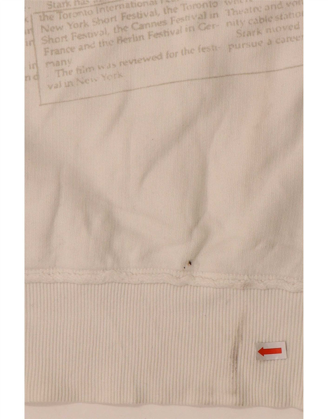 Datch Herren-Sweatshirt mit Grafik, mittelweiße Baumwolle