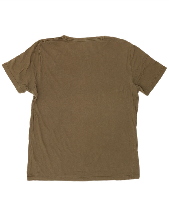 Puma Herren Grafik T-Shirt Top Large Khaki