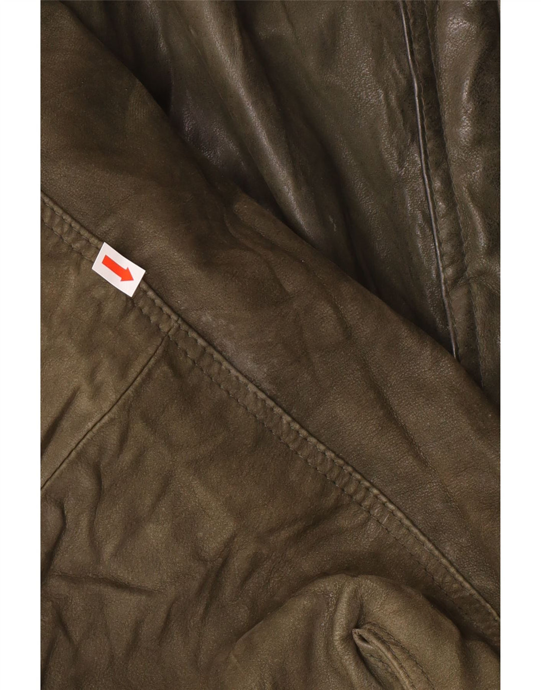 Vintage Herren Lederjacke IT 52 XL Khaki Leder