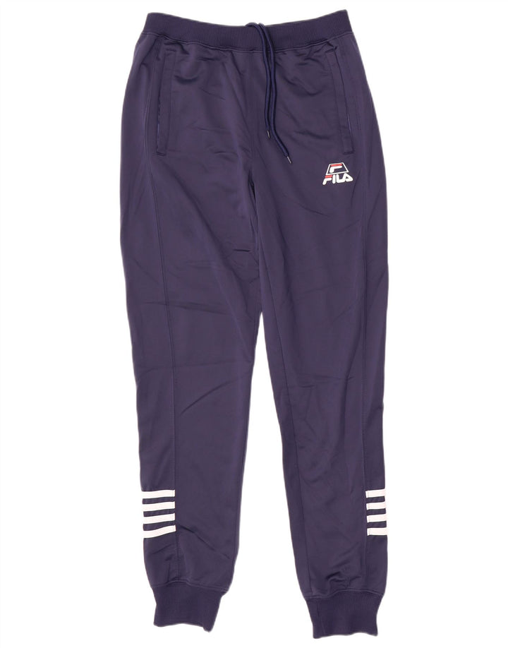 FILA Damen Trainingshose Jogger UK 10 Small Marineblau