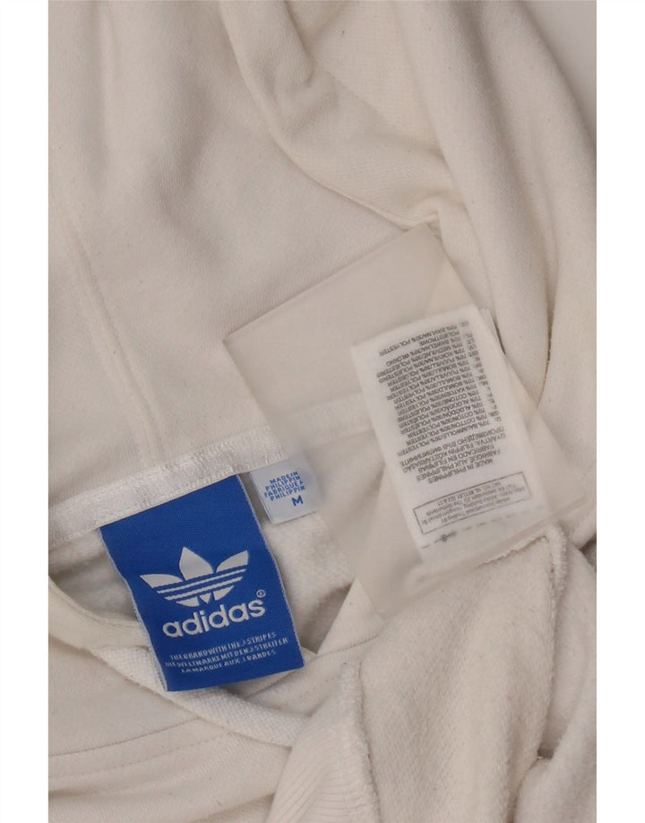 Adidas Herren Graphic Hoodie Pullover Mittelweiße Baumwolle