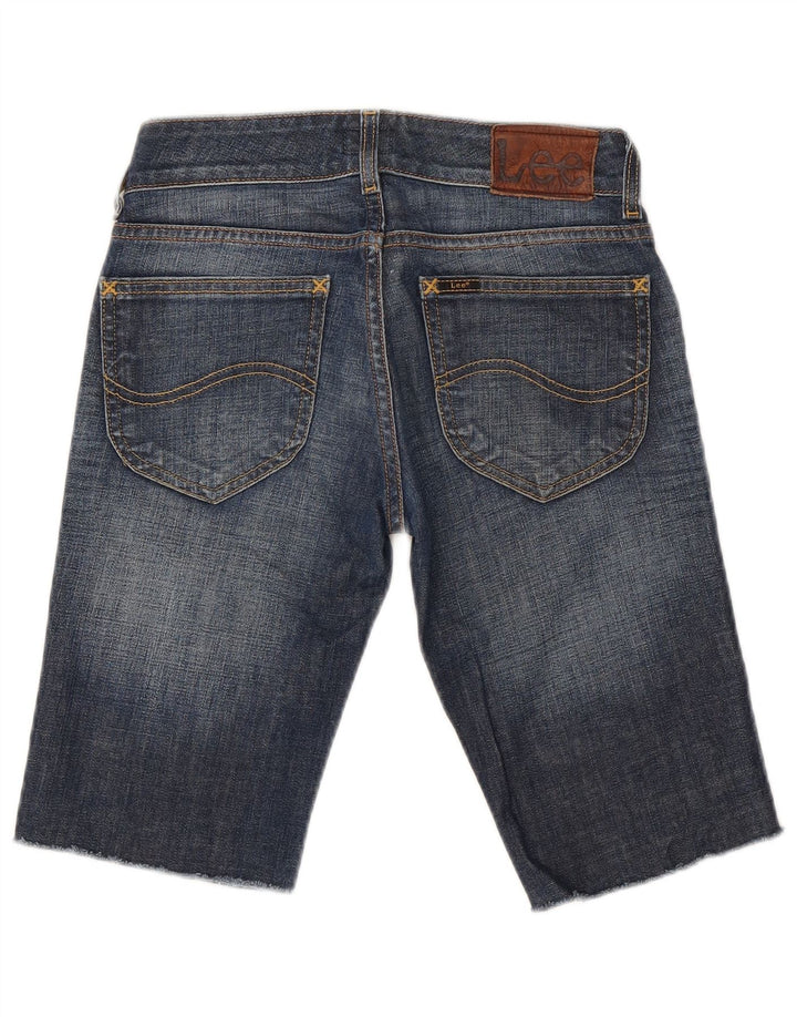 Lee Damen Bermuda-Jeansshorts W27 Small Blue