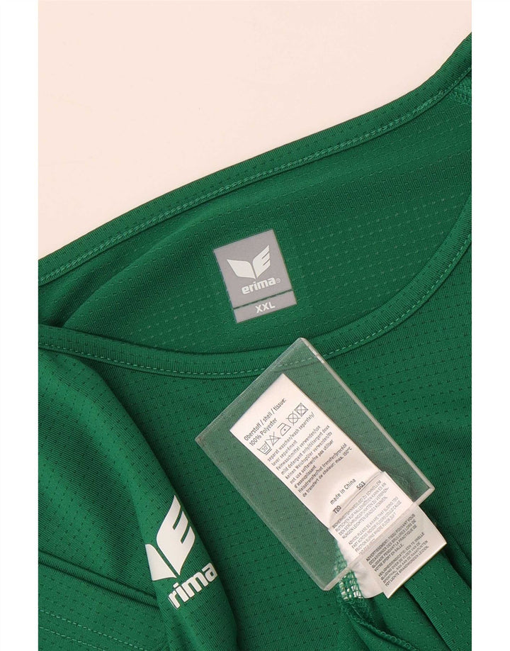 Erima Herren T-Shirt Top 2XL Grün Polyester