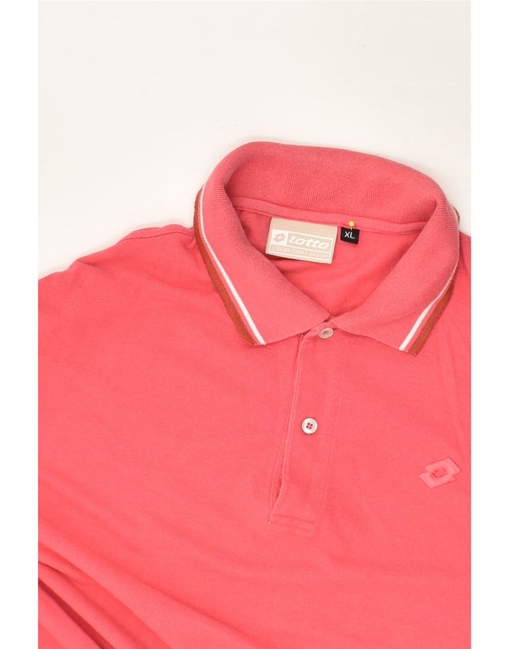 LOTTO Mens Polo Shirt XL Pink Cotton | Vintage Lotto | Thrift | Second-Hand Lotto | Used Clothing | Messina Hembry 