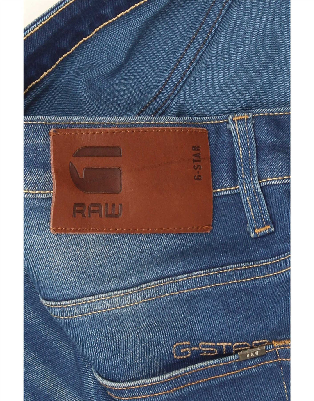 G-Star Herren 3301 Slim Jeans W30 L32 Blaue Baumwolle