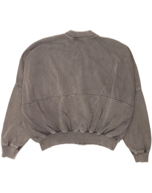 Zara Damen-Overall-Trainingsanzug, Jacke, Größe S, Größe S, Grau, Baumwolle