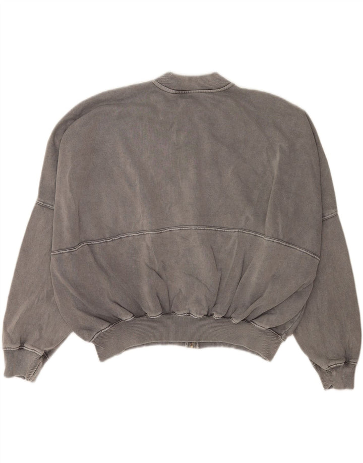 Zara Damen-Overall-Trainingsanzug, Jacke, Größe S, Größe S, Grau, Baumwolle