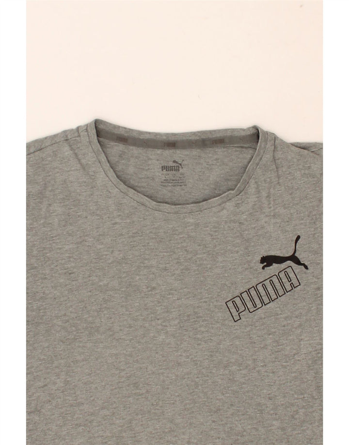 PUMA Mens Graphic T-Shirt Top Small Grey Cotton Vintage Puma and Second-Hand Puma from Messina Hembry 