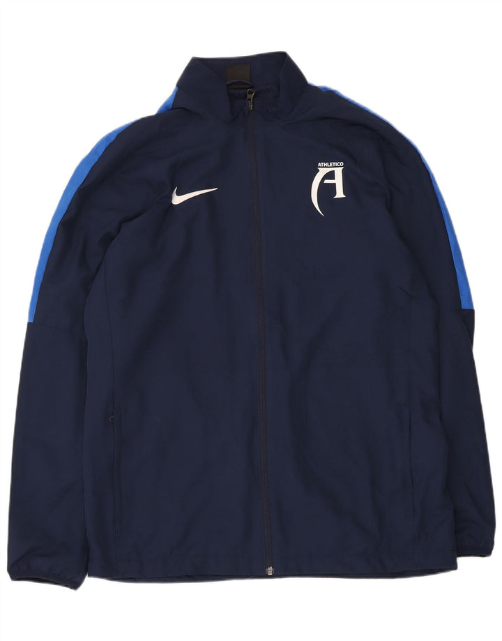 Nike Herren-Trainingsanzug-Oberteil mit Dri-Fit-Grafik, Größe L, Marineblau, Farbblock
