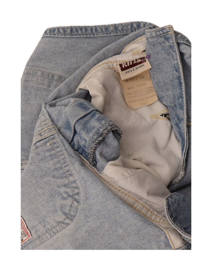 Rifle Damen-Latzhose, gerade Jeans, W29, L27, blaue Baumwolle