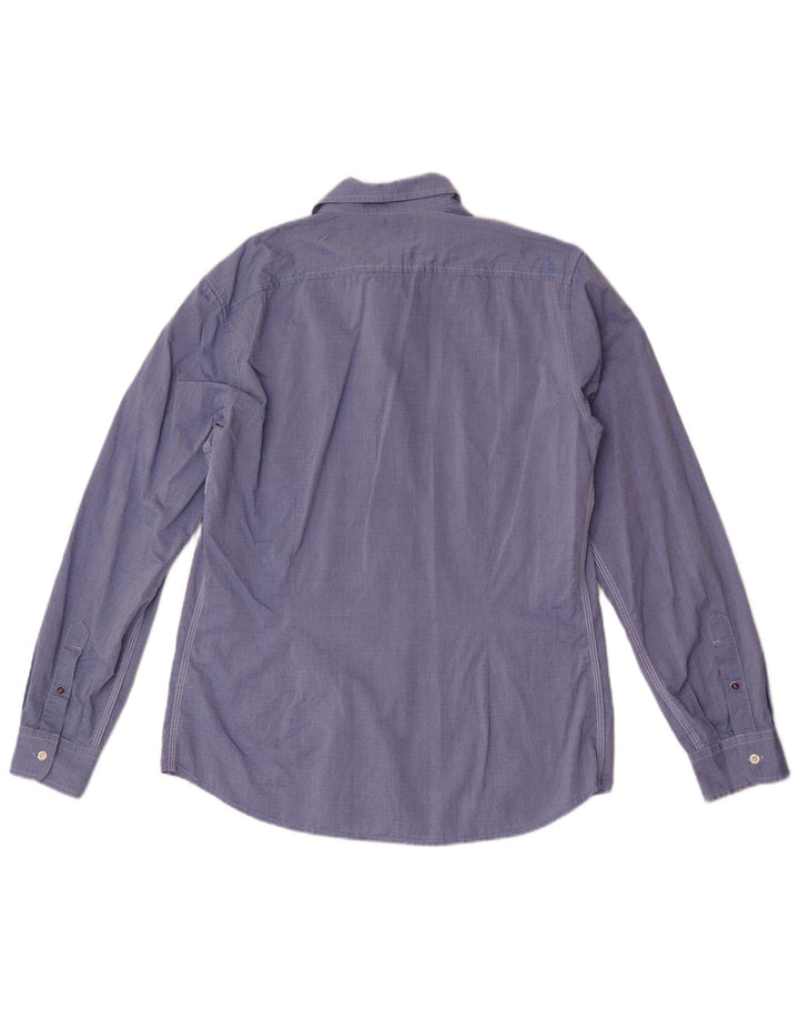 Diesel Herrenhemd XL, blaue Baumwolle