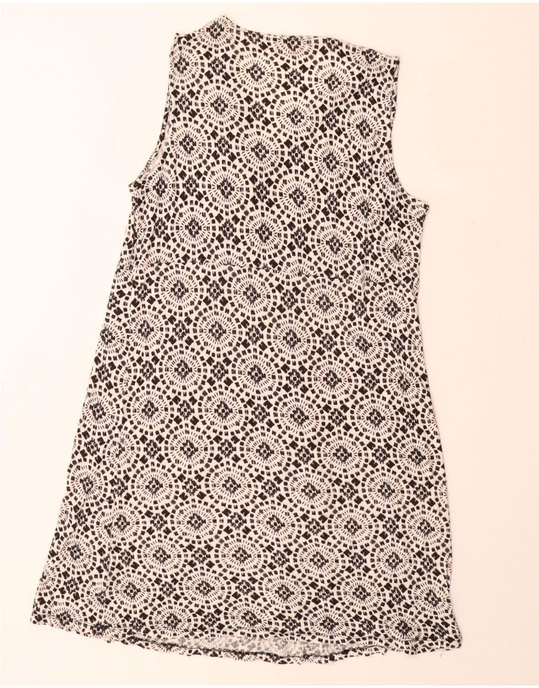 MICHAEL KORS Damen Ärmelloses A-Linien-Kleid UK 18 XL Schwarz geblümter Rayon