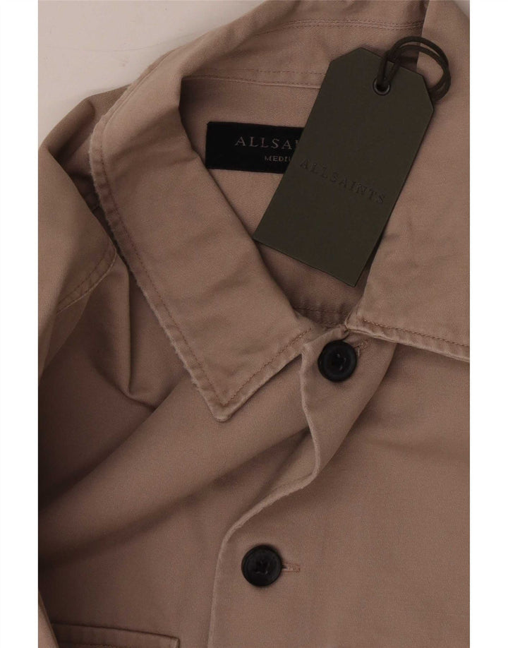 All Saints Herrenhemd aus Baumwolle in Mittelbeige