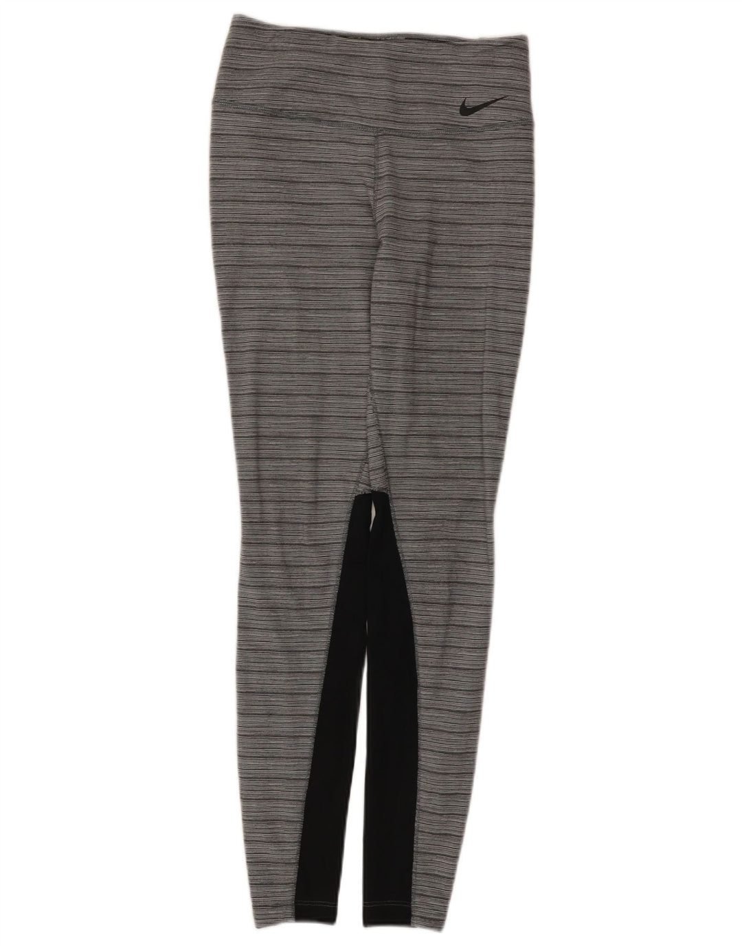 Nike Damen Dri Fit Leggings UK 8 Small Graues Colourblock-Nylon