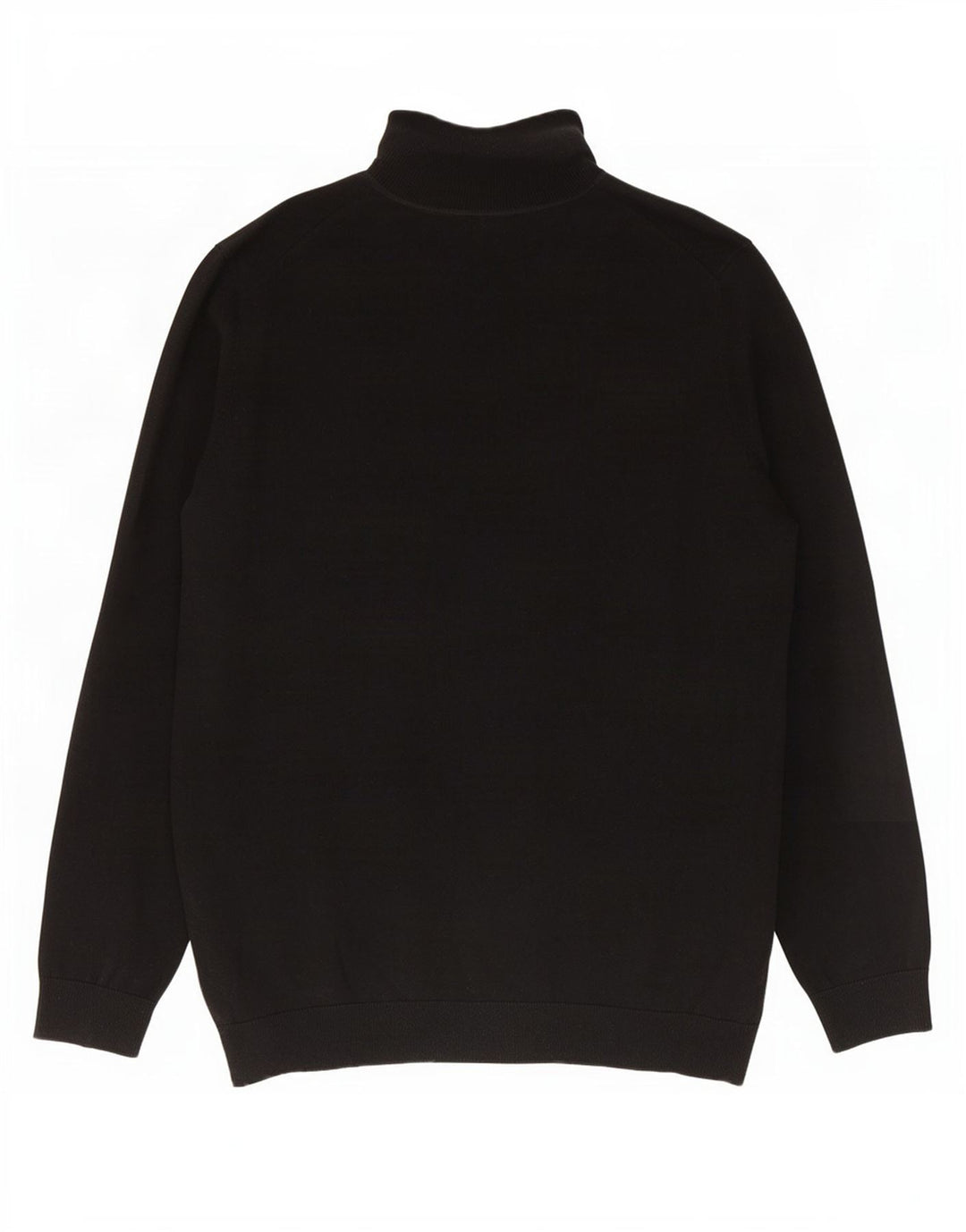Marks & Spencer Rollkragenpullover für Herren, groß, aus schwarzer Baumwolle