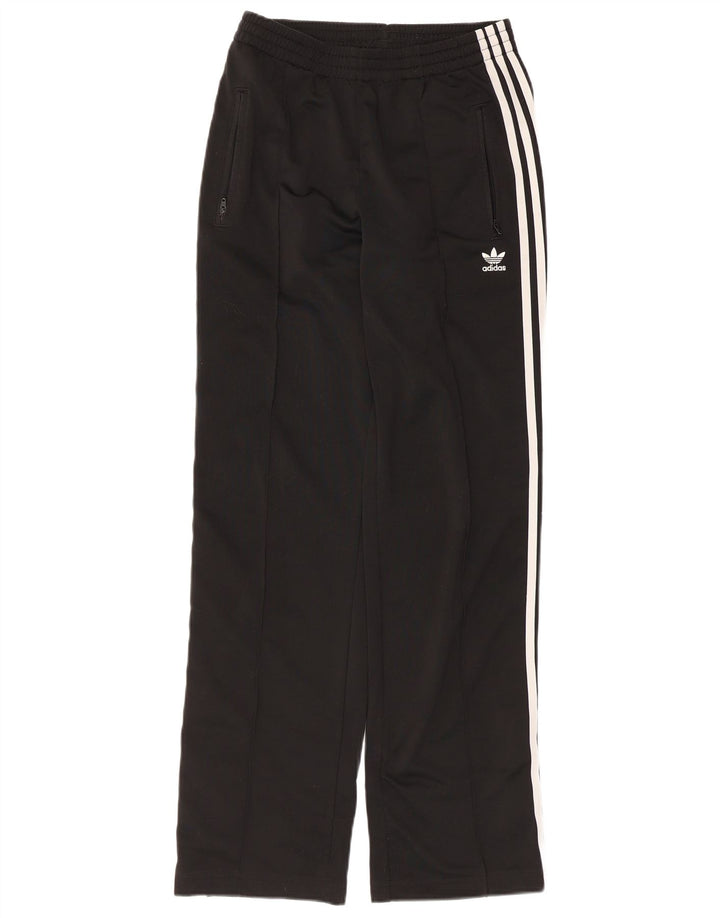 Adidas Damen Trainingshose UK 10 Small Schwarz Polyester