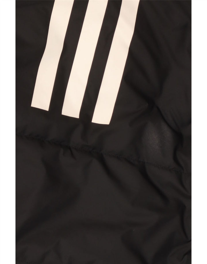 Adidas Herren gepolsterte Jacke UK 36 Small Schwarz Polyester