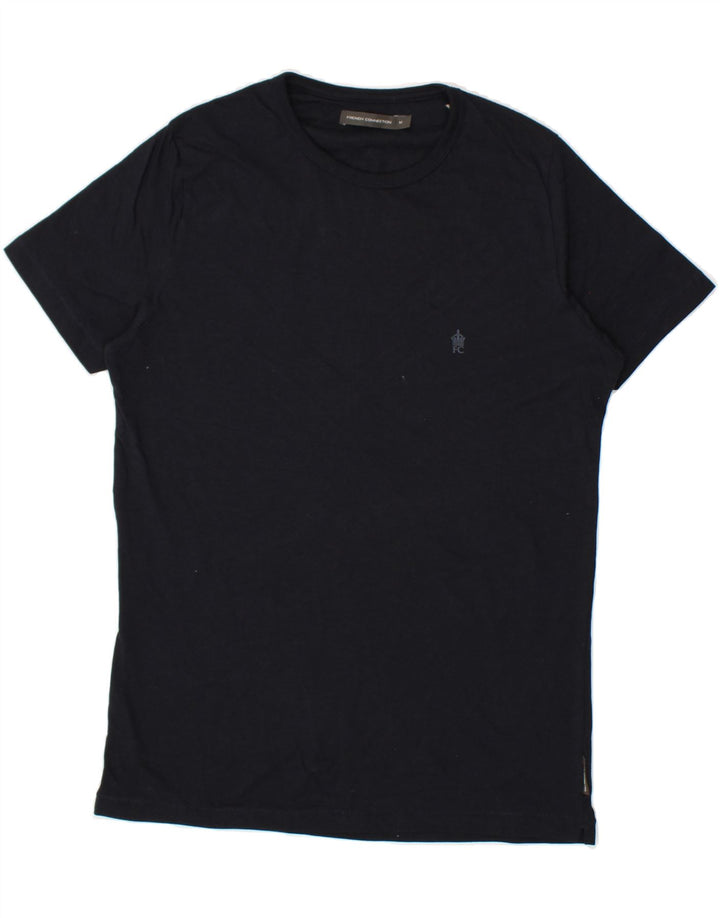 FRENCH CONNECTION Mens T-Shirt Top Medium Navy Blue Cotton Vintage French Connection and Second-Hand French Connection from Messina Hembry 
