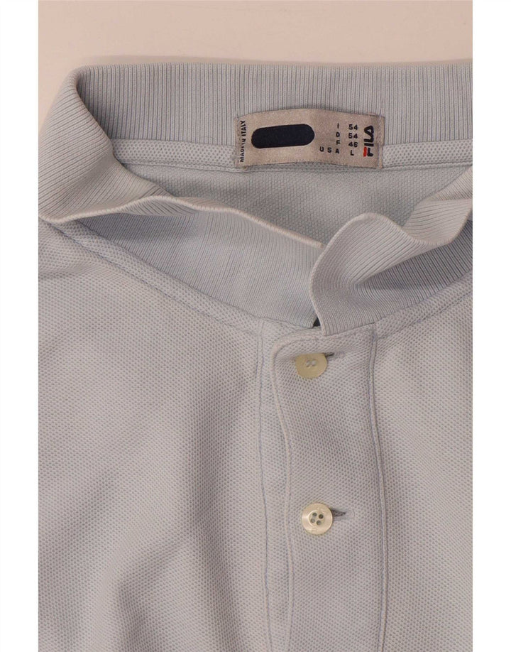 Fila Herren Poloshirt IT 54 XL Blau Baumwolle