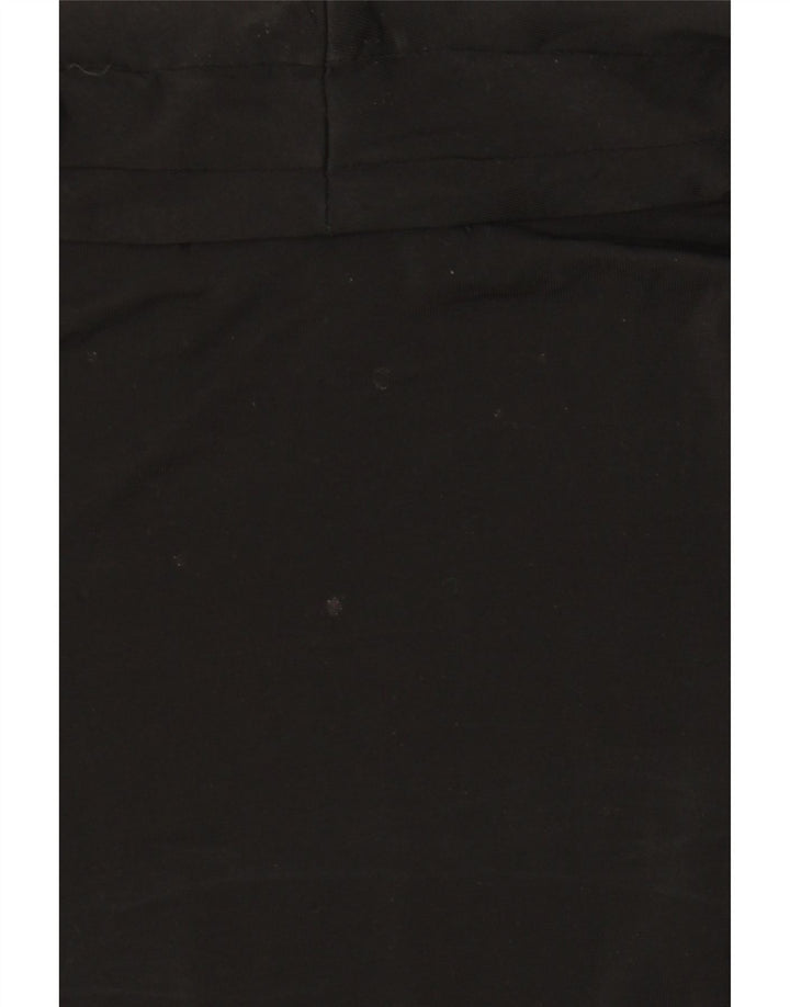 Max Mara Damen ärmelloses Blusenoberteil UK 20 2XL Schwarze Viskose