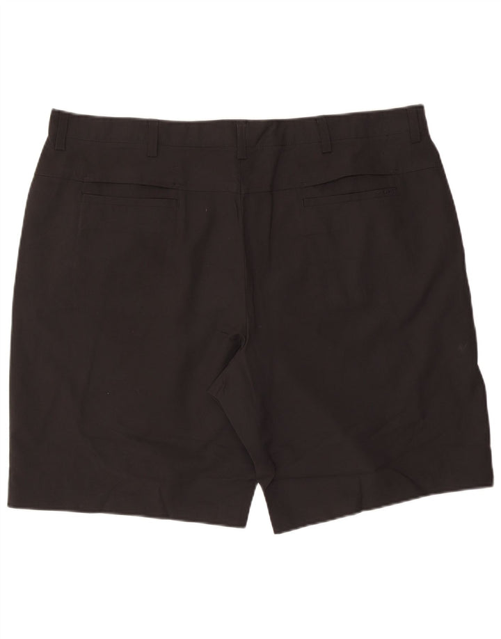 Izod Herren Chinoshorts W42 2XL Schwarz Polyester